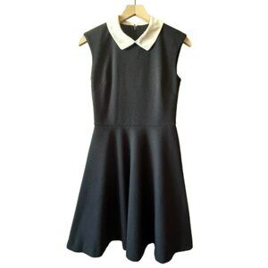 Women's 2 Betsey Johnson Fit and Flare Dress Sleeveless Preppy Textured